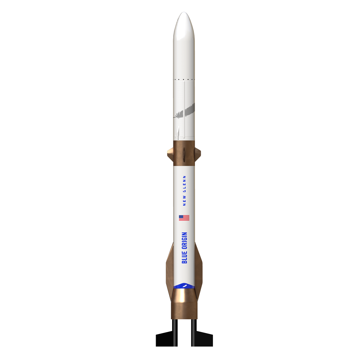 Estes 009735 1:100 Pro Series II Blue Origin New Glenn Flying Rocket Replica
