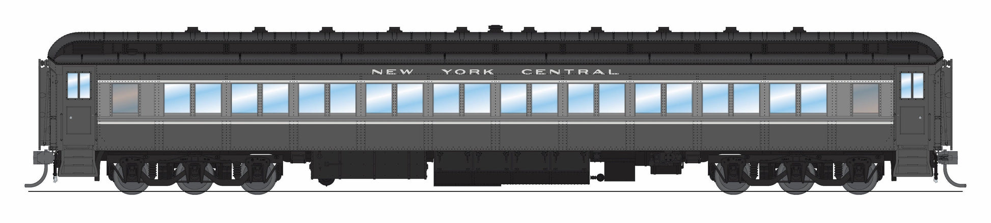 Broadway Limited 9737 HO New York Central Two-tone Gray 80' Passenger Coach