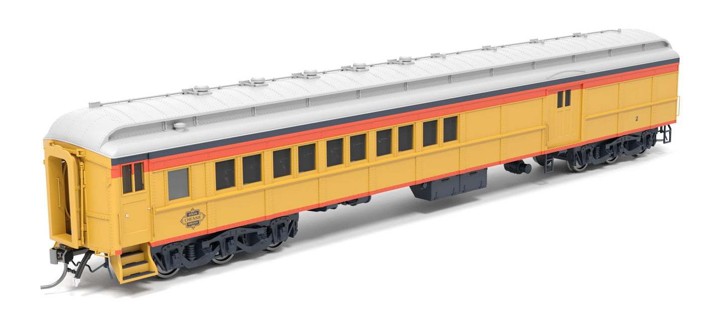 Broadway Limited 9742 HO Chessie Steam Special CSS Baggage-Combine Car #2