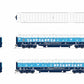 Broadway Limited 9745 HO Blue & White Holiday-Themed Baggage-Combine Car