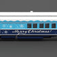 Broadway Limited 9745 HO Blue & White Holiday-Themed Baggage-Combine Car