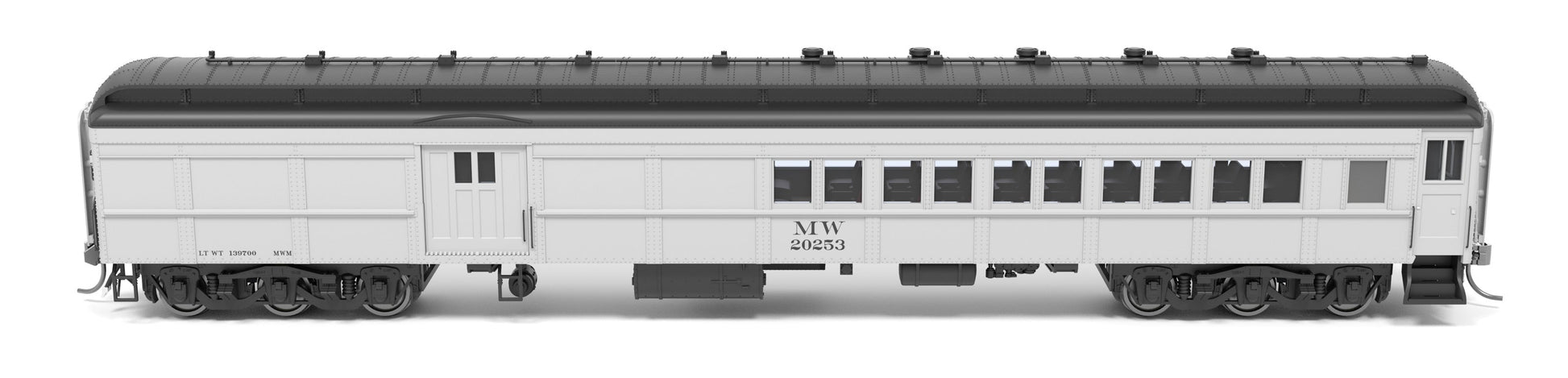 Broadway Limited 9748 HO Maintenance of Way Baggage-Combine Car #20253