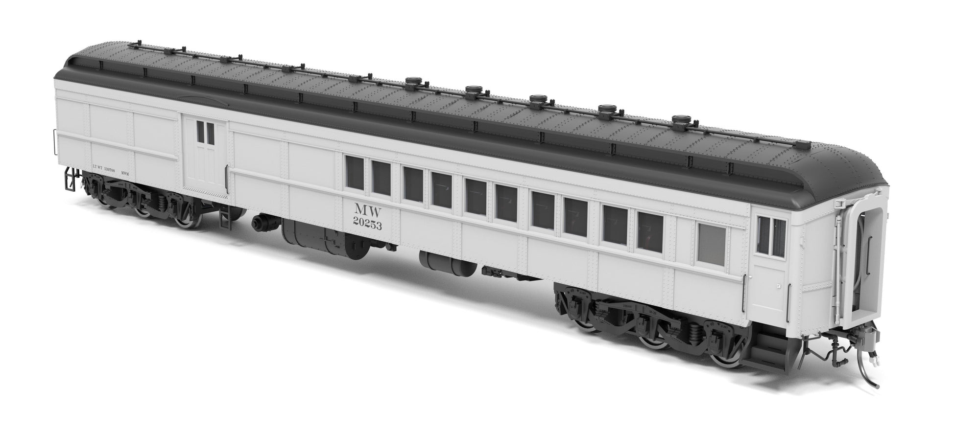 Broadway Limited 9748 HO Maintenance of Way Baggage-Combine Car #20253