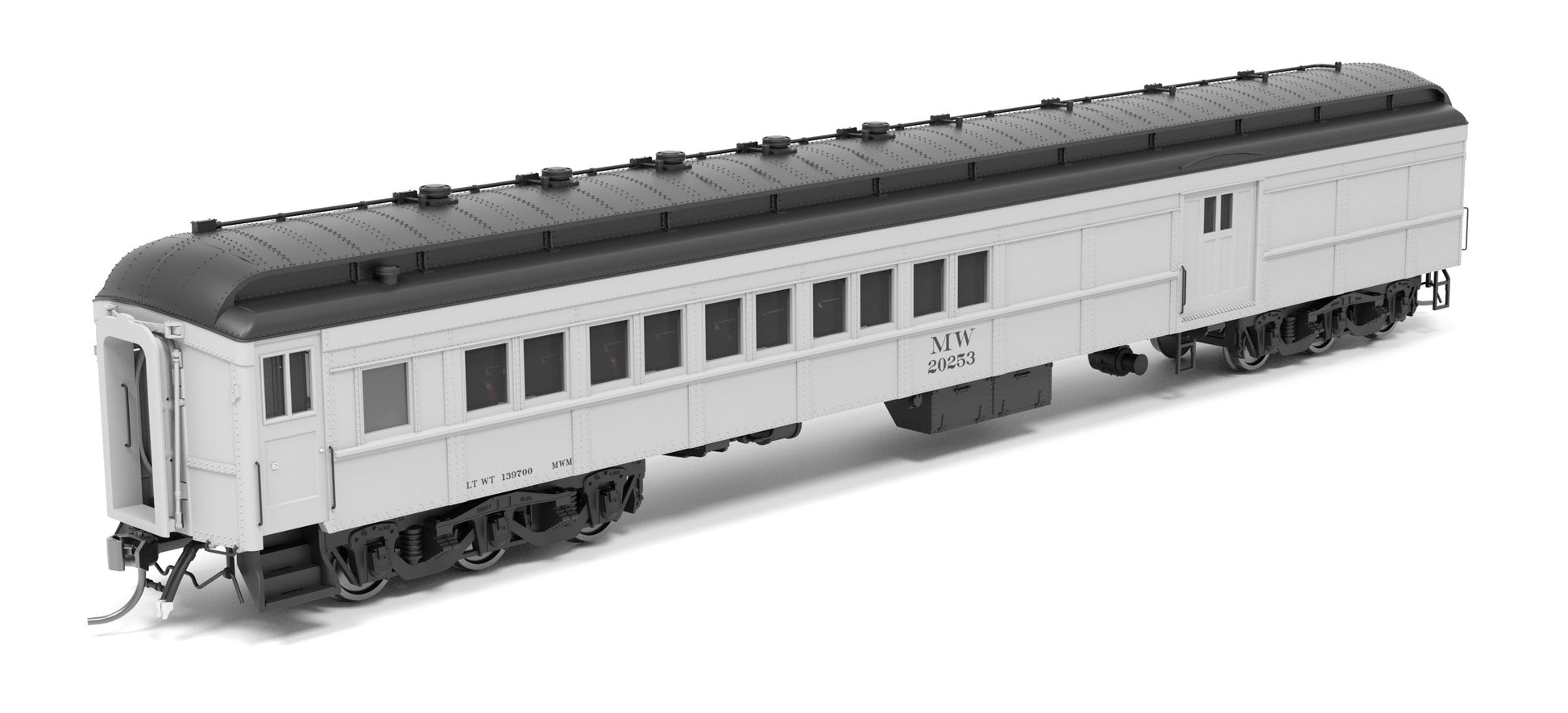 Broadway Limited 9748 HO Maintenance of Way Baggage-Combine Car #20253