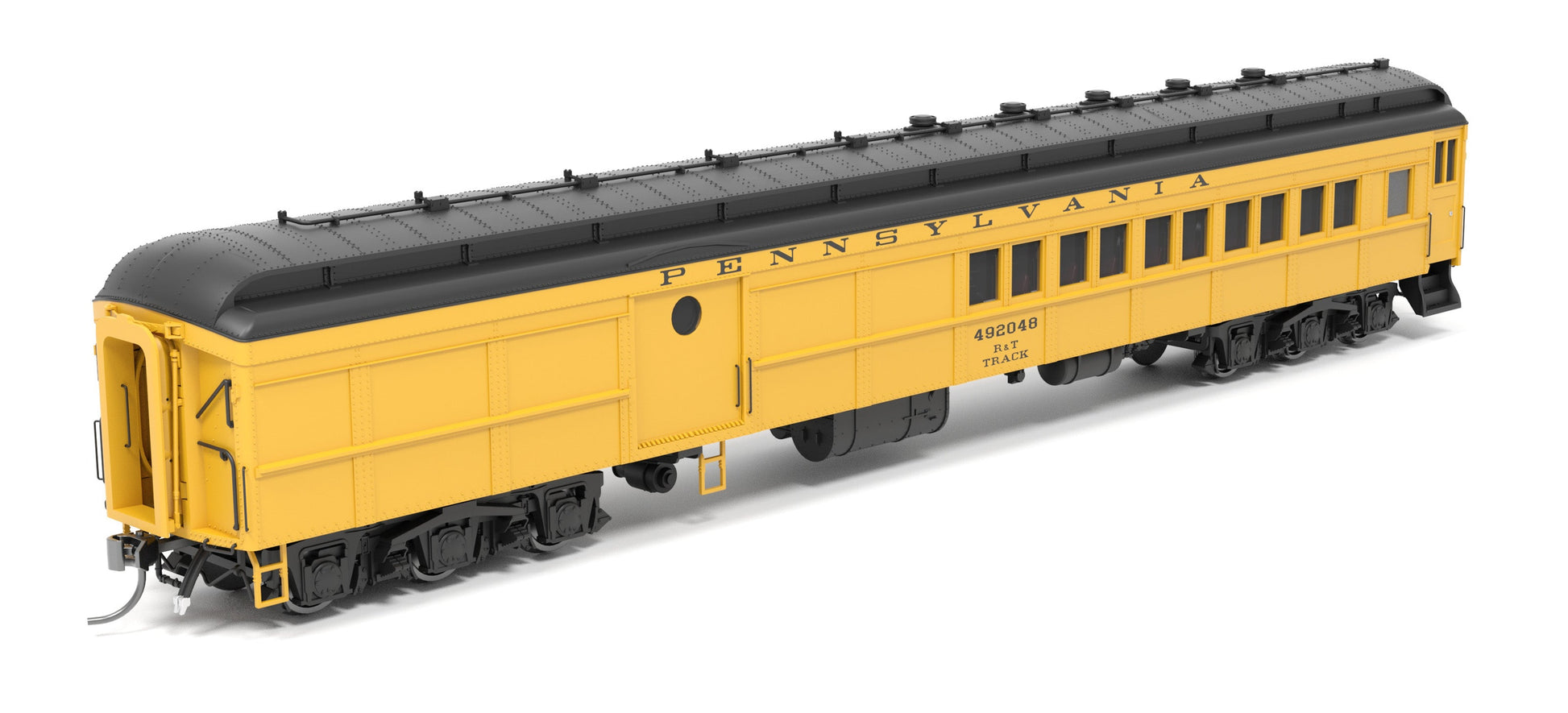 Broadway Limited 9749 HO PRR Maintenance of Way Baggage-Combine Car #492048