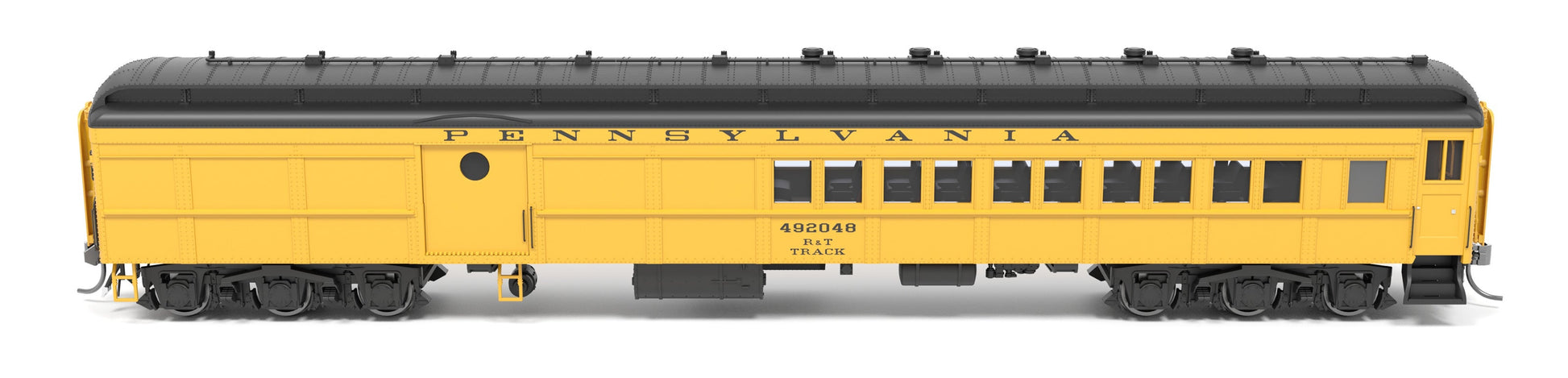 Broadway Limited 9749 HO PRR Maintenance of Way Baggage-Combine Car #492048