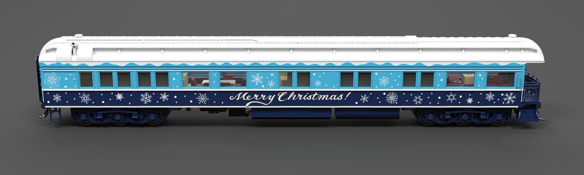 Broadway Limited 9725 HO Holiday Blue & White Business Car