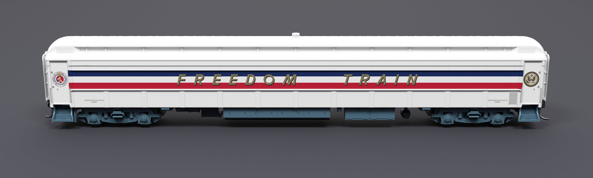 Broadway Limited 9734 HO 1947 Freedom Train 80' Passenger Coach