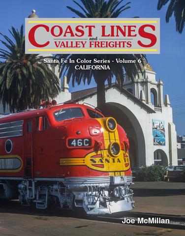McMillan Publishing 29 Coast Lines and Valley Freights: Santa Fe Railway Book