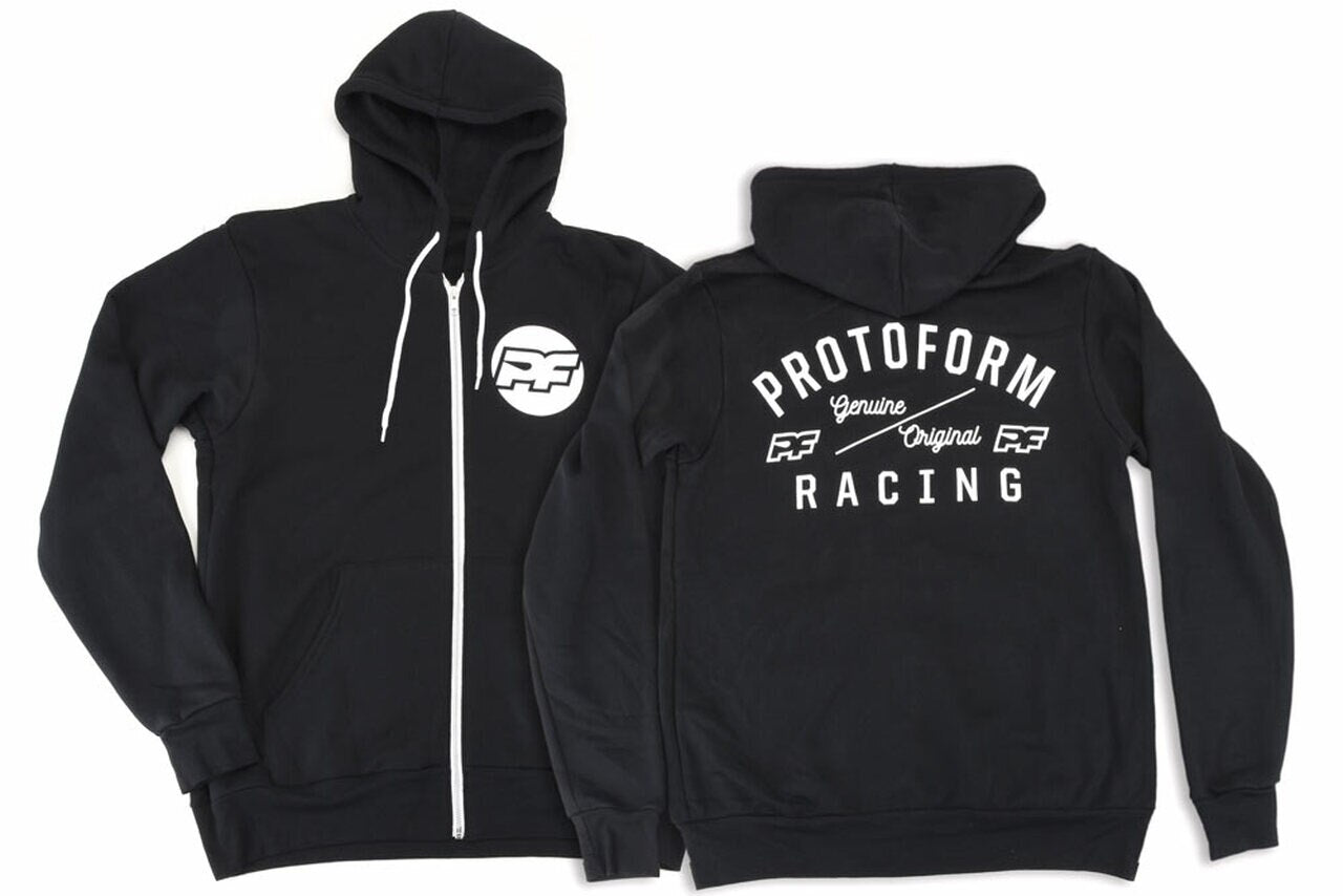 Protoform - Pro-line Racing 983401 PF Bona Fide Black Zip-Up Hoodie - Small