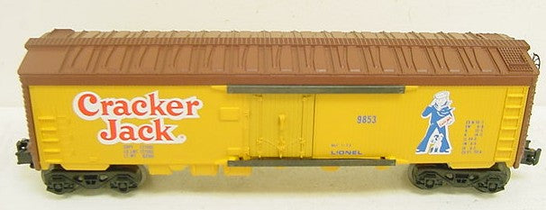 Lionel 6-9853 O Gauge Cracker Jack Billboard Reefer Car (Yellow) LN/Box