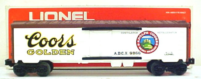 Lionel 6-9866 O Gauge Coors Beer Billboard Reefer Car #9866 LN/Box