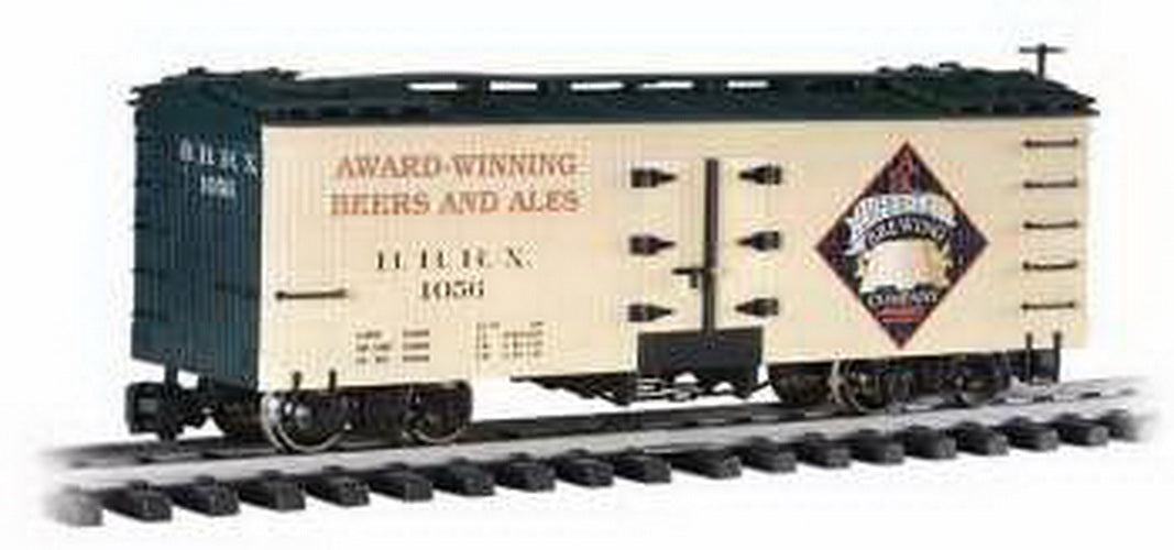 Bachmann 98690 G Scale Amherst Brewing Co. Billboard Reefer (Metal Wheels)