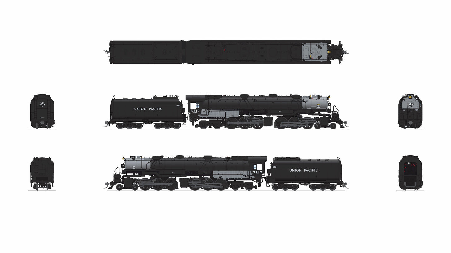 Broadway Limited 9901 HO UP Early Challenger CSA-2 Steam Loco Sound/DC/DCC #3817