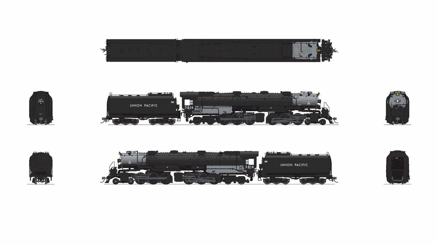 Broadway Limited 9910 HO UP Early Challenger CSA-2 Steam Loco DCC-Ready #3832