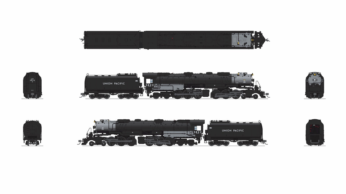 Broadway Limited 9912 HO UP Early Challenger CSA-2 Steam Loco DCC-Ready #3822
