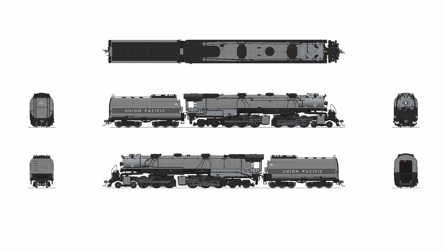 Broadway Limited 9915 HO UP Early Challenger CSA-2 Steam Loco Sound/DC/DCC #3831