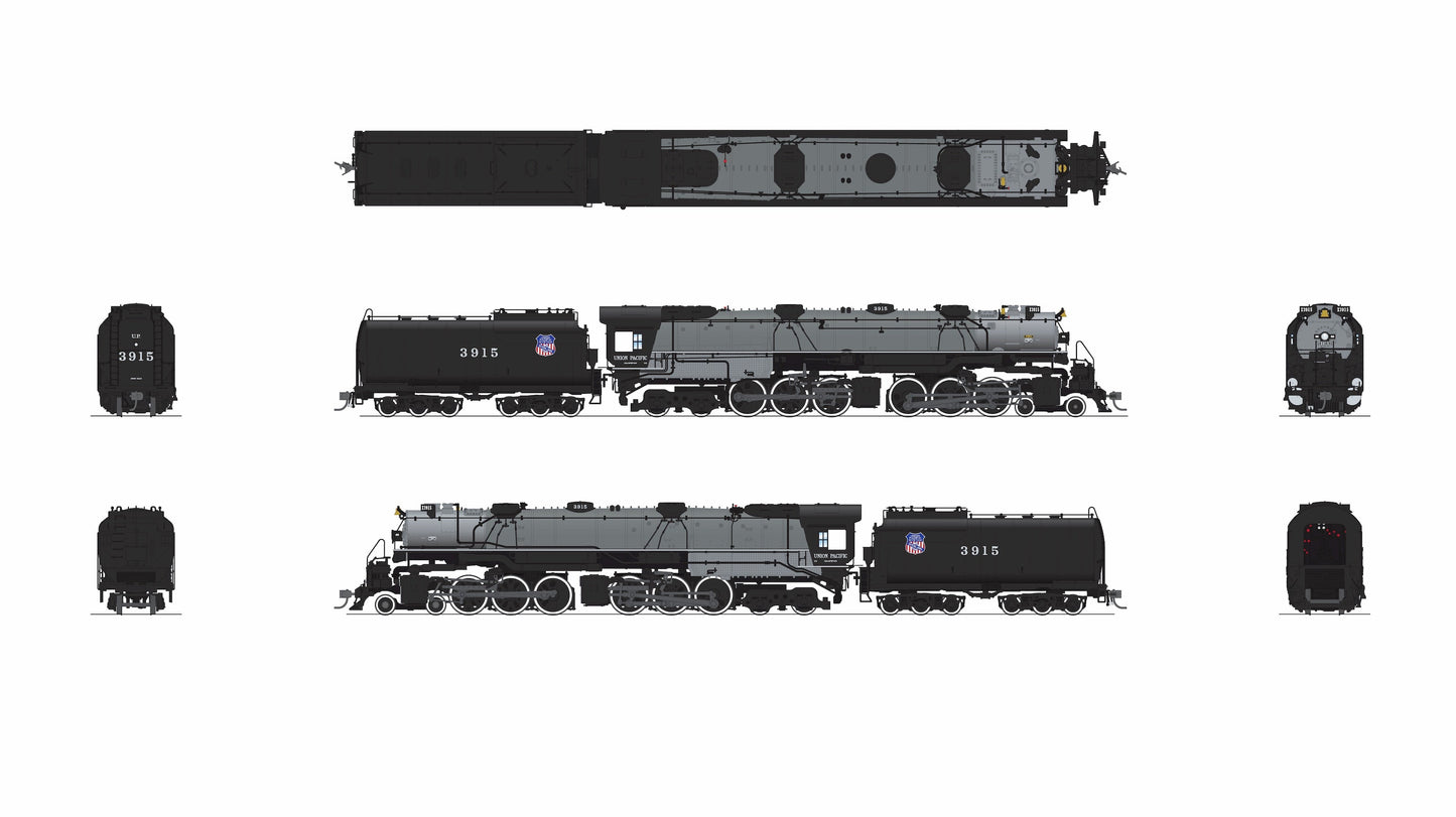 Broadway Limited 9918 HO UP Early Challenger CSA-2 Steam Loco DCC-Ready #3915