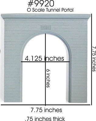 Chooch Enterprises 9920 O Single-Track Concrete Tunnel Portal