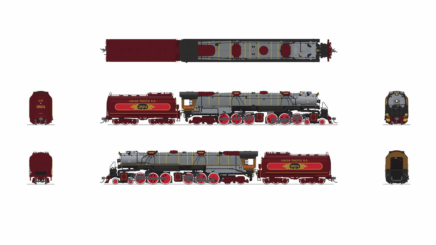 Broadway Limited 9920 HO UP Early Challenger CSA-2 Steam Loco DCC-Ready #3824