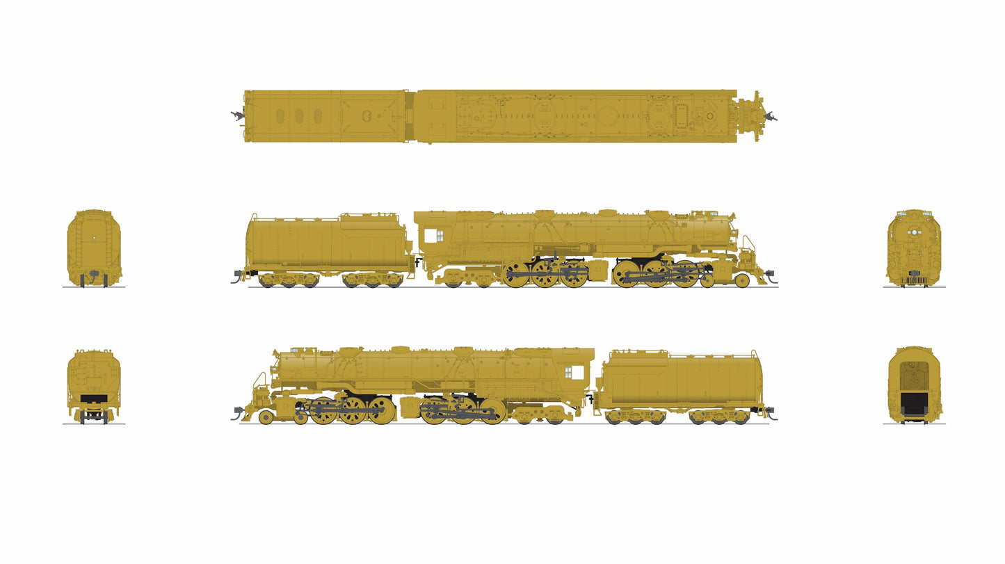 Broadway Limited 9922 HO Unlettered UP Early Challenger CSA-2 Steam Locomotive