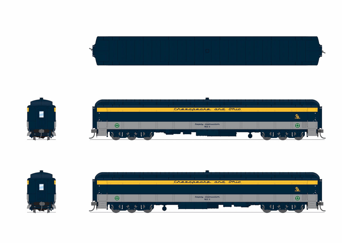 Broadway Limited 9930 HO C&O Railroad Instruction Car SI-4