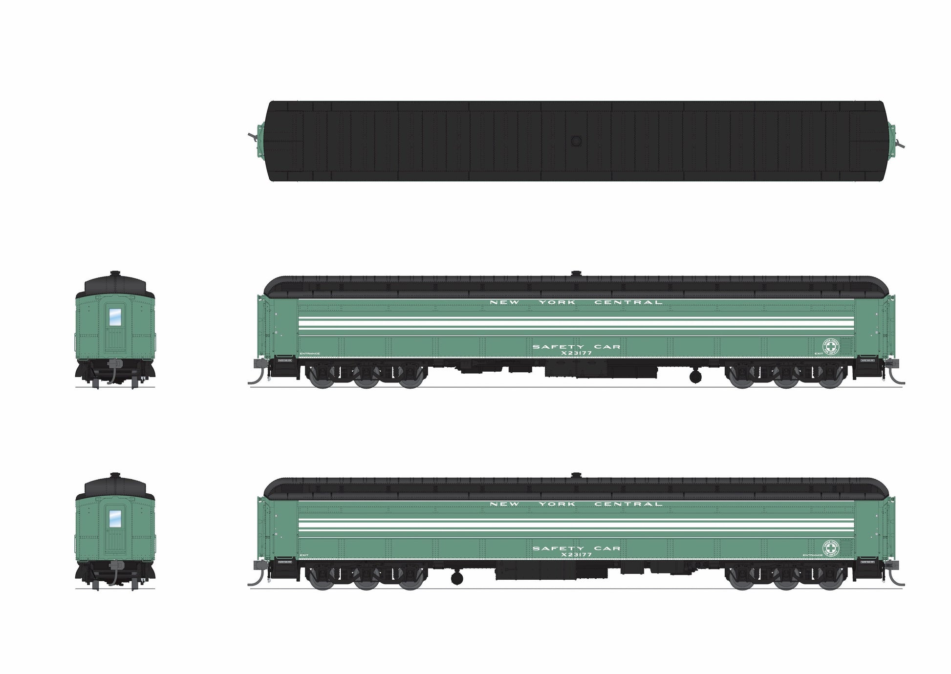 Broadway Limited 9935 HO NYC Railroad Instruction Car X23177