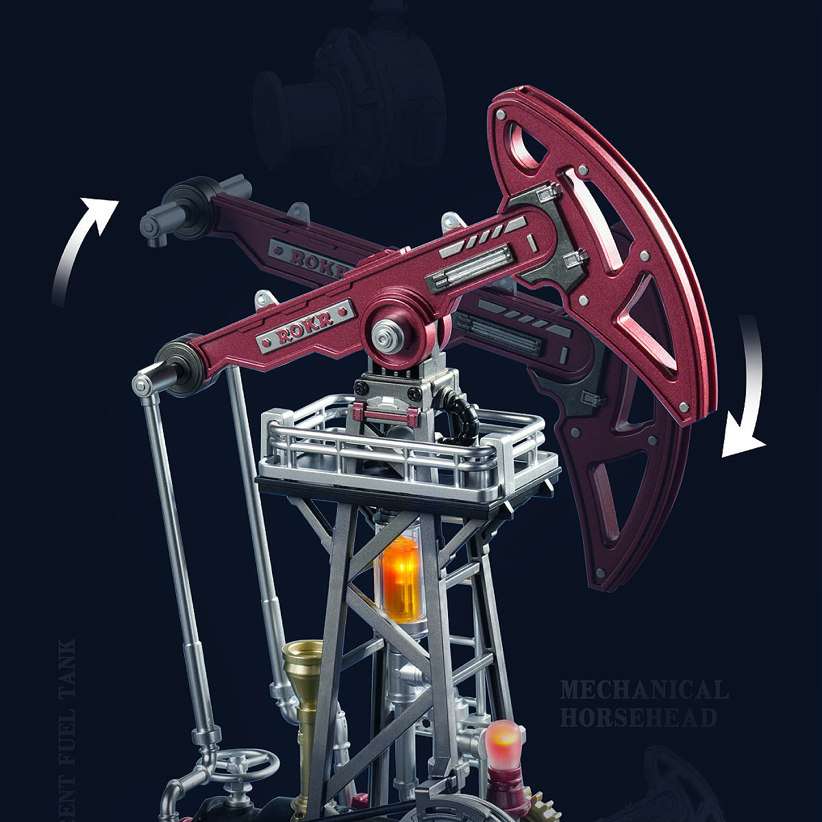 Robotime CGL03 ROKR Oil Pump Jack Mechanical 3D Puzzle