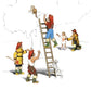 Woodland Scenics A1882 HO Firemen to the Rescue Figures (Set of 8)
