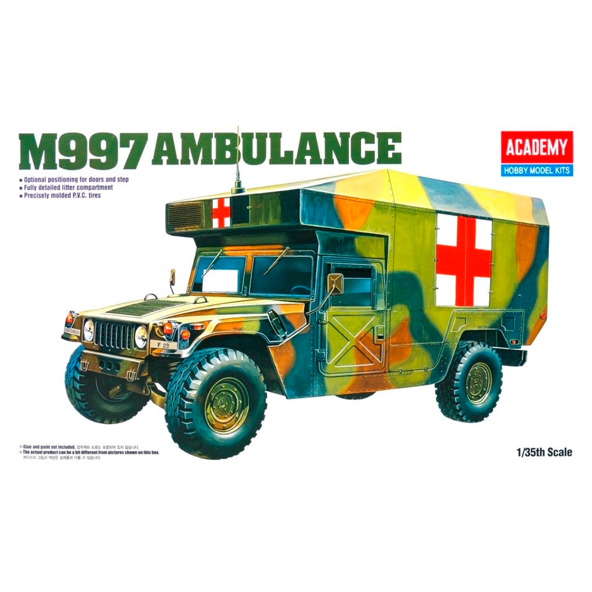 Academy 13243 1:35 M997 Ambulance Plastic Model Kit