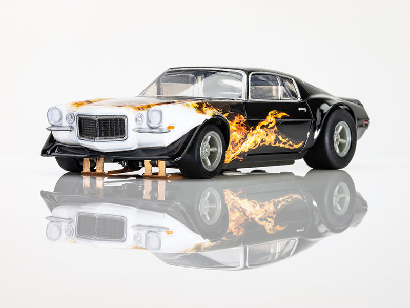 AFX 22073 HO Mega-G+ Black/Yellow/Orange 1970 Camaro Wildfire Slot Car
