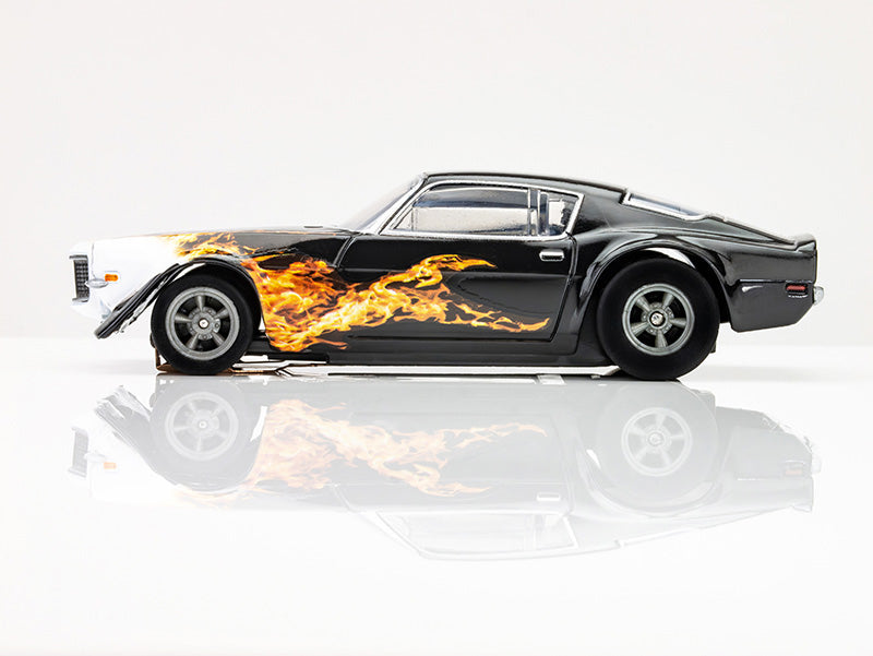 AFX 22073 HO Mega-G+ Black/Yellow/Orange 1970 Camaro Wildfire Slot Car
