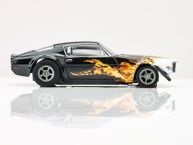 AFX 22073 HO Mega-G+ Black/Yellow/Orange 1970 Camaro Wildfire Slot Car