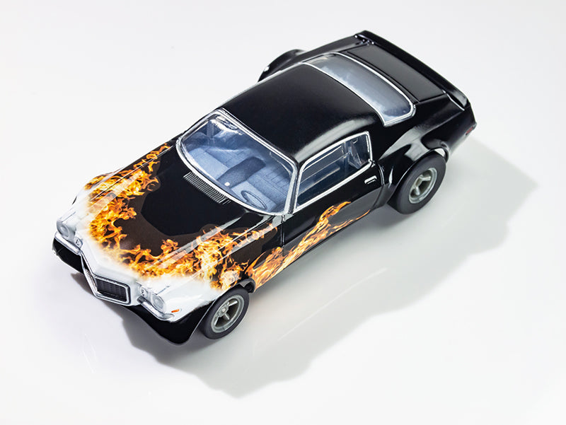 AFX 22073 HO Mega-G+ Black/Yellow/Orange 1970 Camaro Wildfire Slot Car