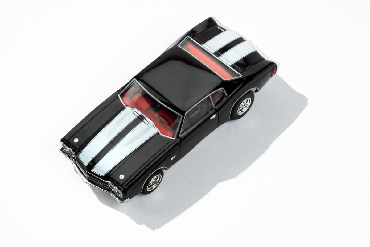 AFX 22118 HO Mega G+ Black 1970 Chevrolet Chevelle LS6 SS 454 Slot Car