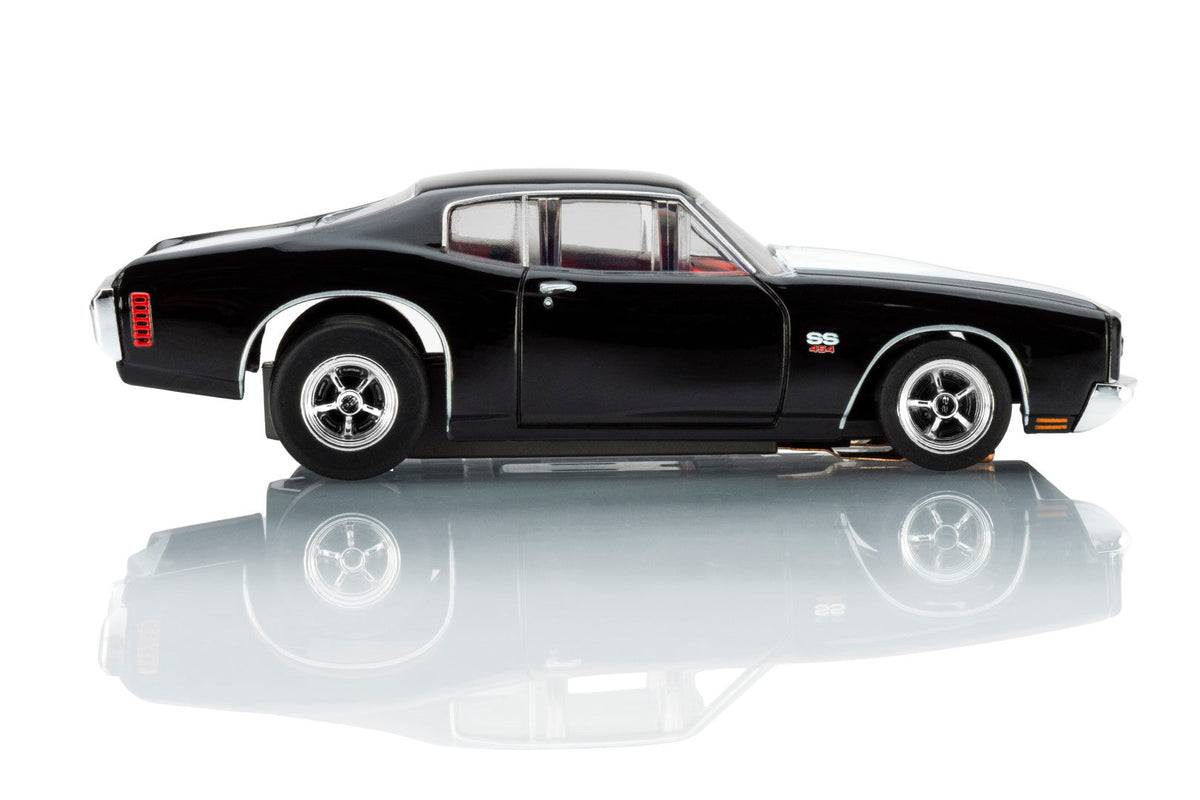 AFX 22118 HO Mega G+ Black 1970 Chevrolet Chevelle LS6 SS 454 Slot Car