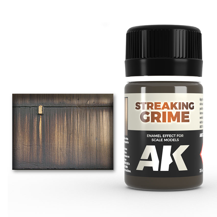 AK Interactive AK012 Streaking Grime - 35 ml Bottle (Pack of 6)
