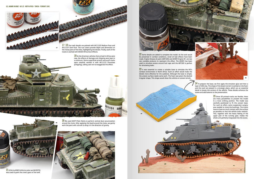 AK Interactive AK130019 US Armor in WWII Semi-Hard Cover Book