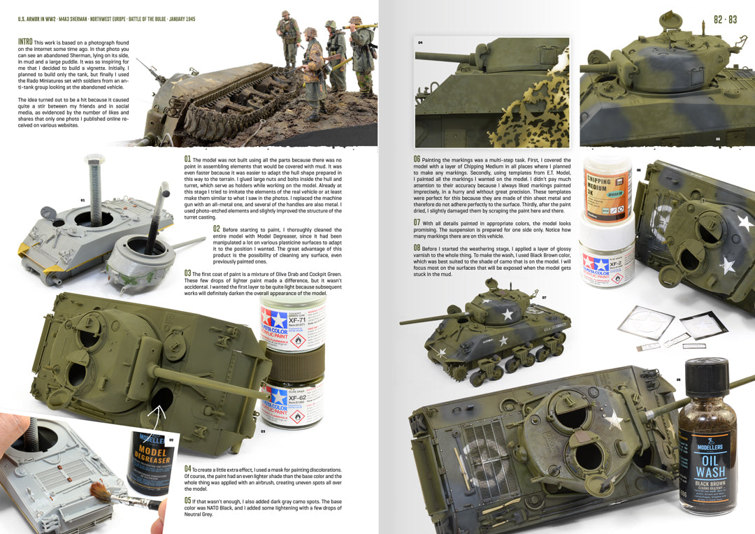 AK Interactive AK130019 US Armor in WWII Semi-Hard Cover Book