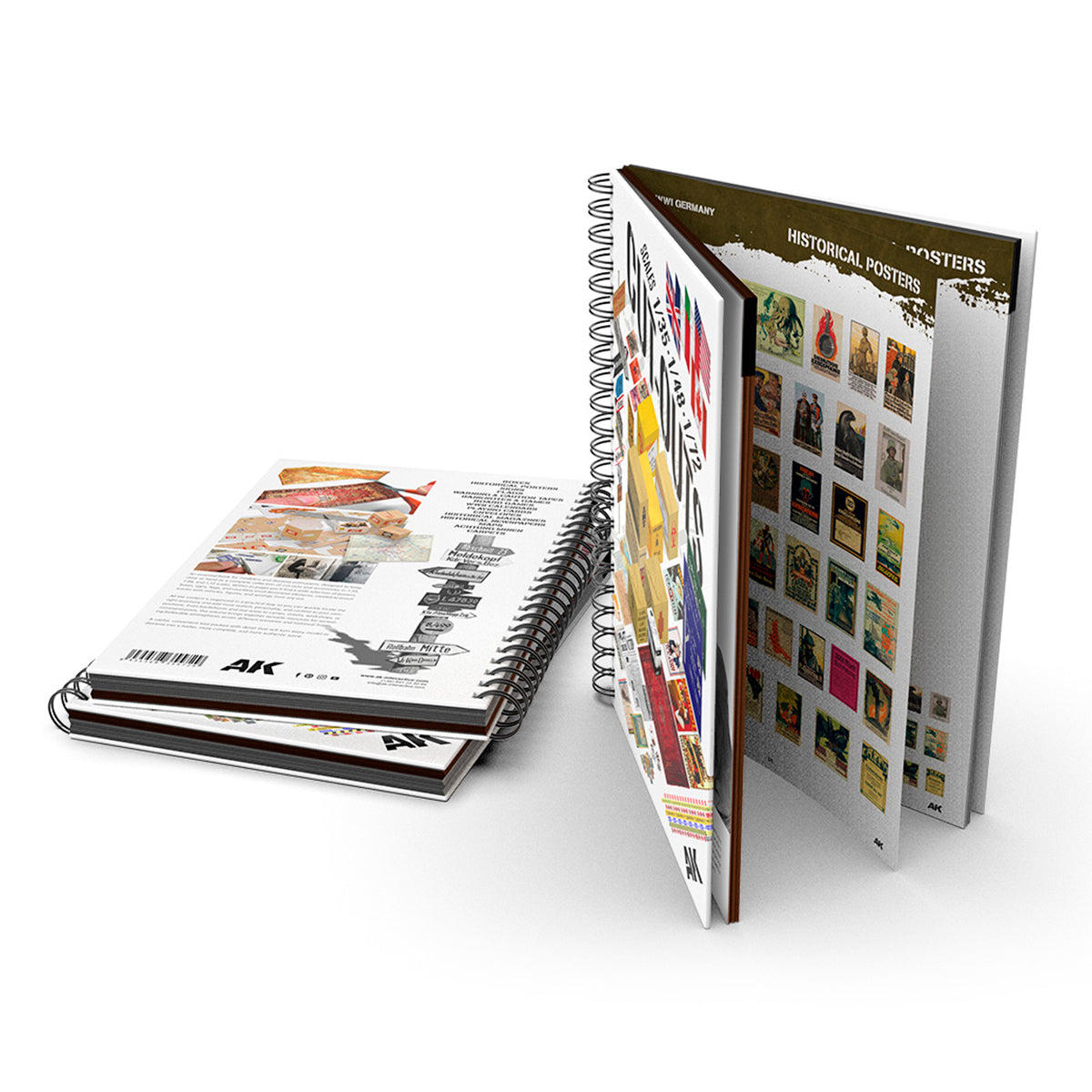 AK Interactive AK130035 Cut-Outs Wire-o Binding Hard Cover Book