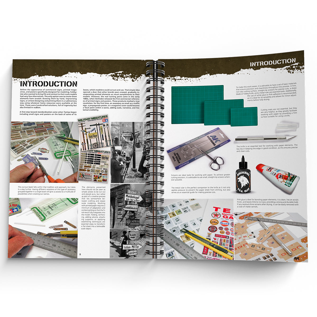AK Interactive AK130035 Cut-Outs Wire-o Binding Hard Cover Book