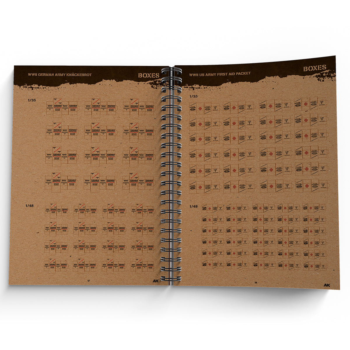AK Interactive AK130035 Cut-Outs Wire-o Binding Hard Cover Book