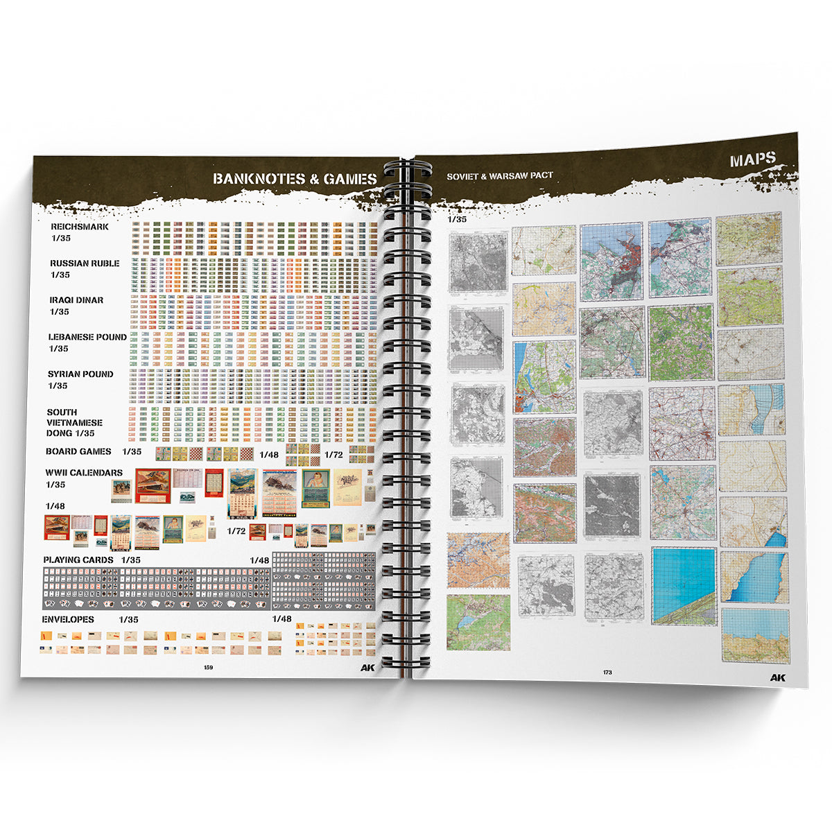 AK Interactive AK130035 Cut-Outs Wire-o Binding Hard Cover Book