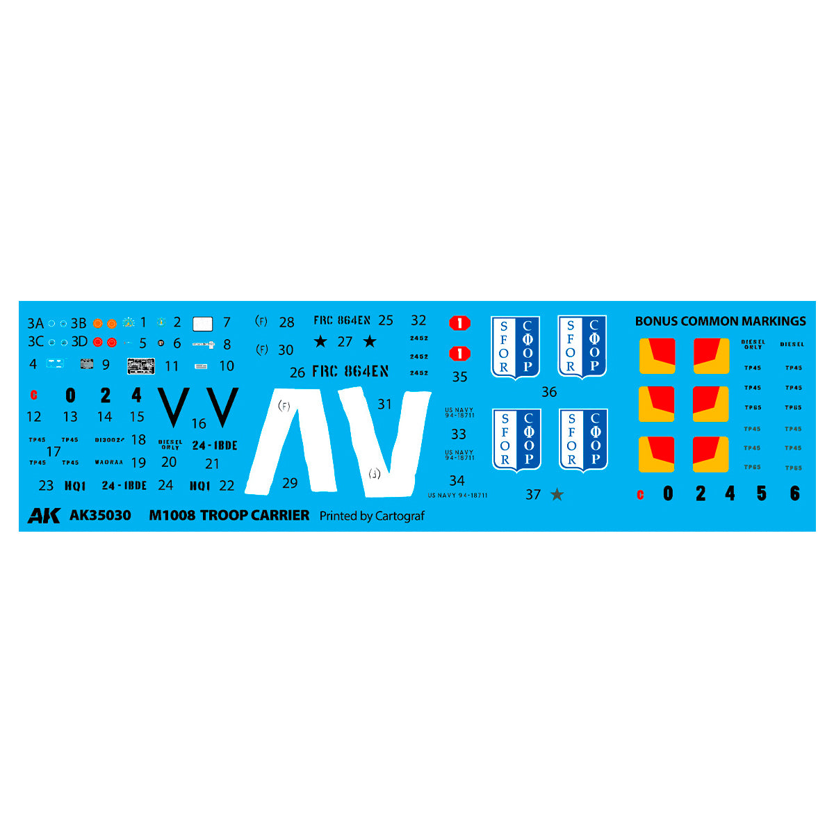 AK Interactive AK35030 1:35 M1008 Troop Carrier Plastic Model Kit