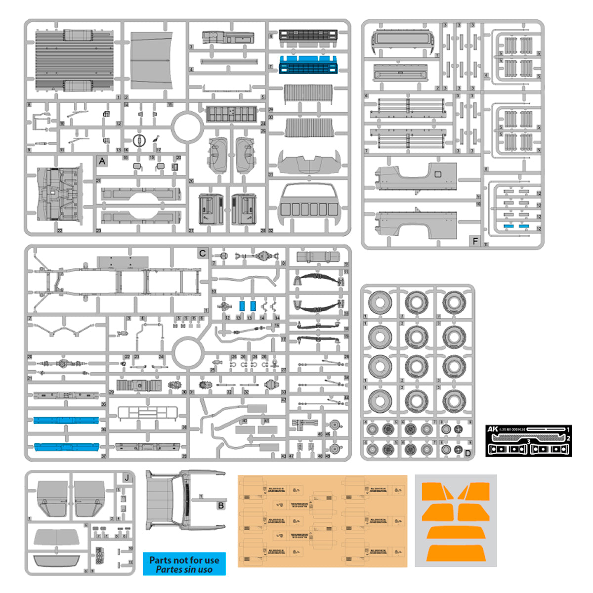 AK Interactive AK35030 1:35 M1008 Troop Carrier Plastic Model Kit