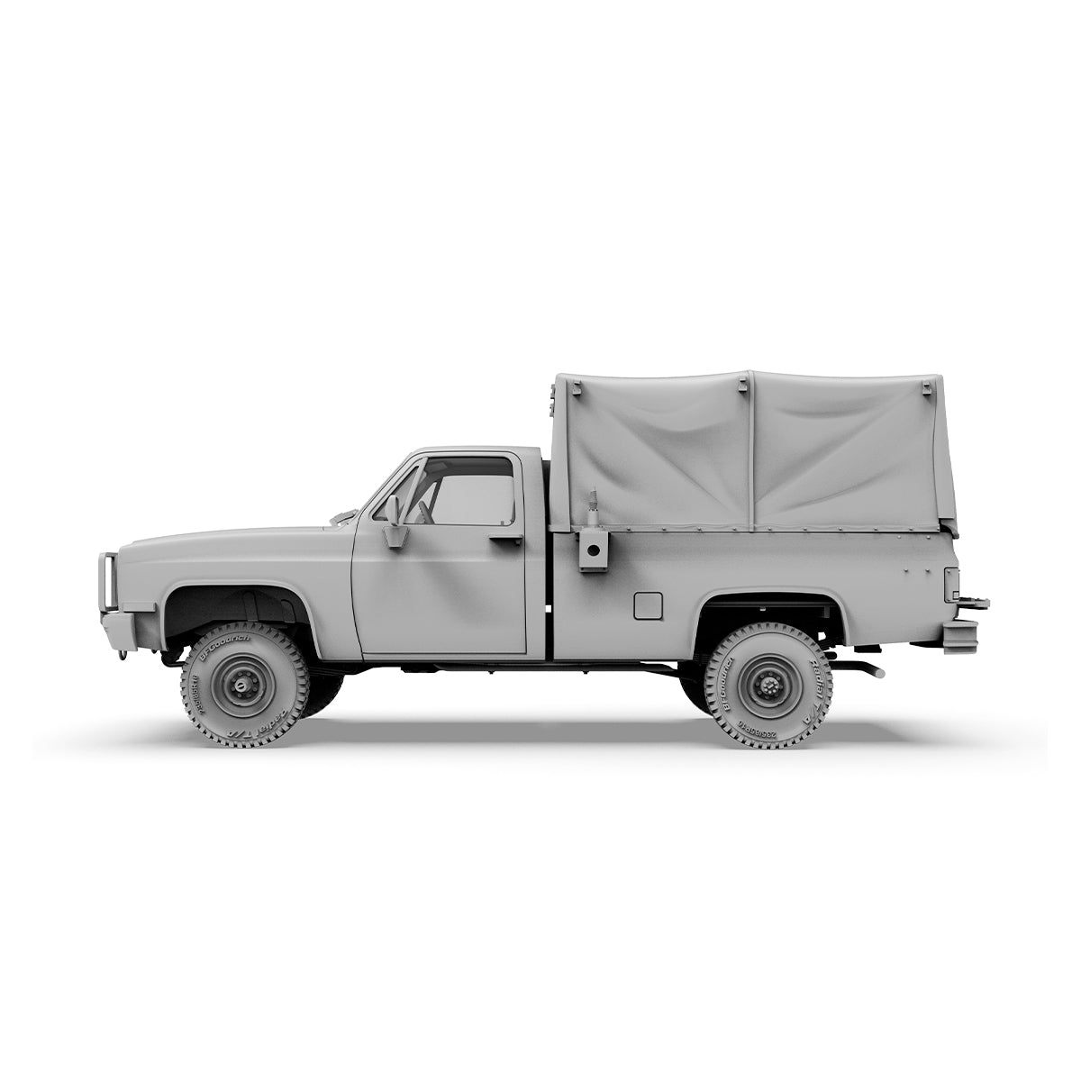 AK Interactive AK35031 1:35 M1008 Troop Carrier with Tarp Plastic Model Kit