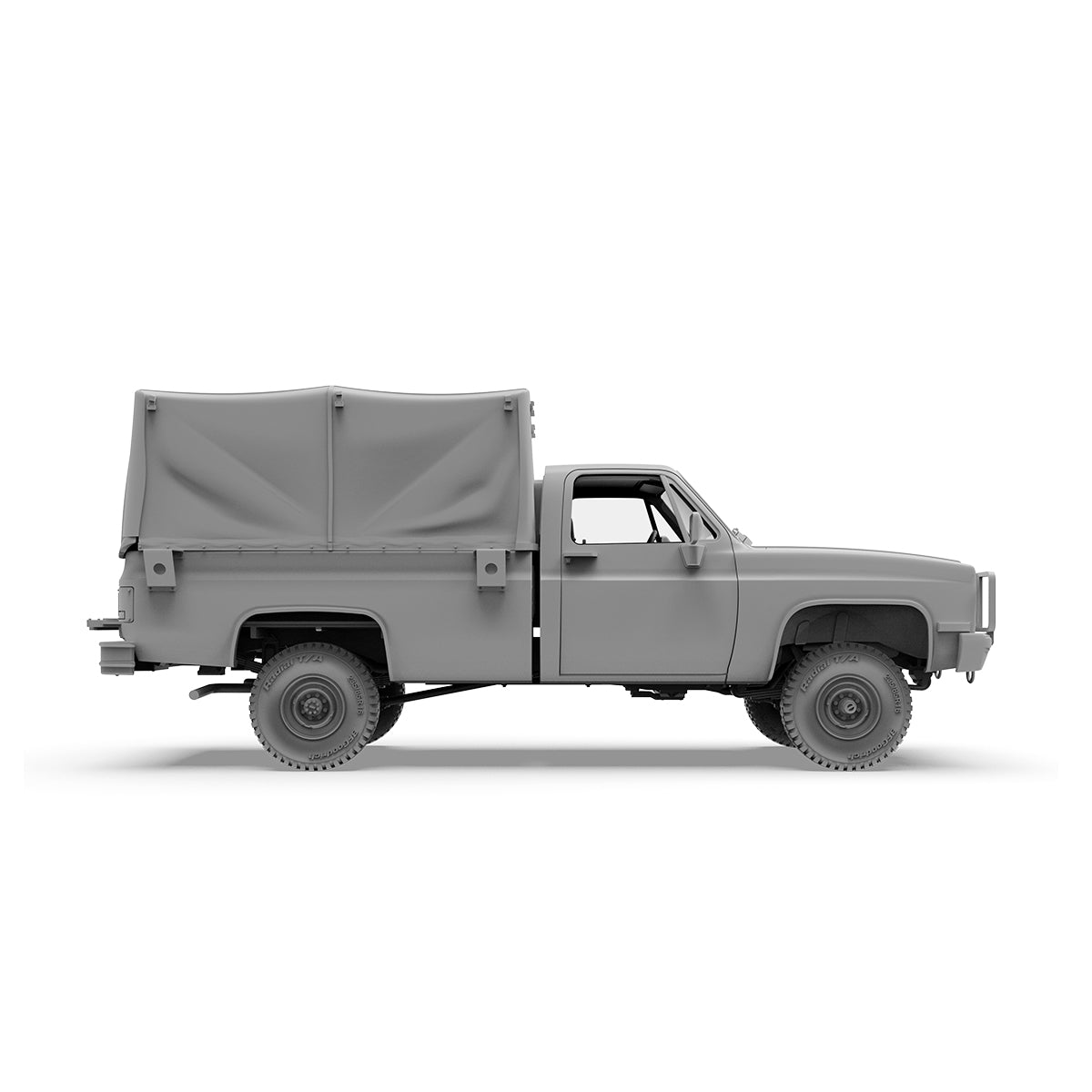 AK Interactive AK35031 1:35 M1008 Troop Carrier with Tarp Plastic Model Kit