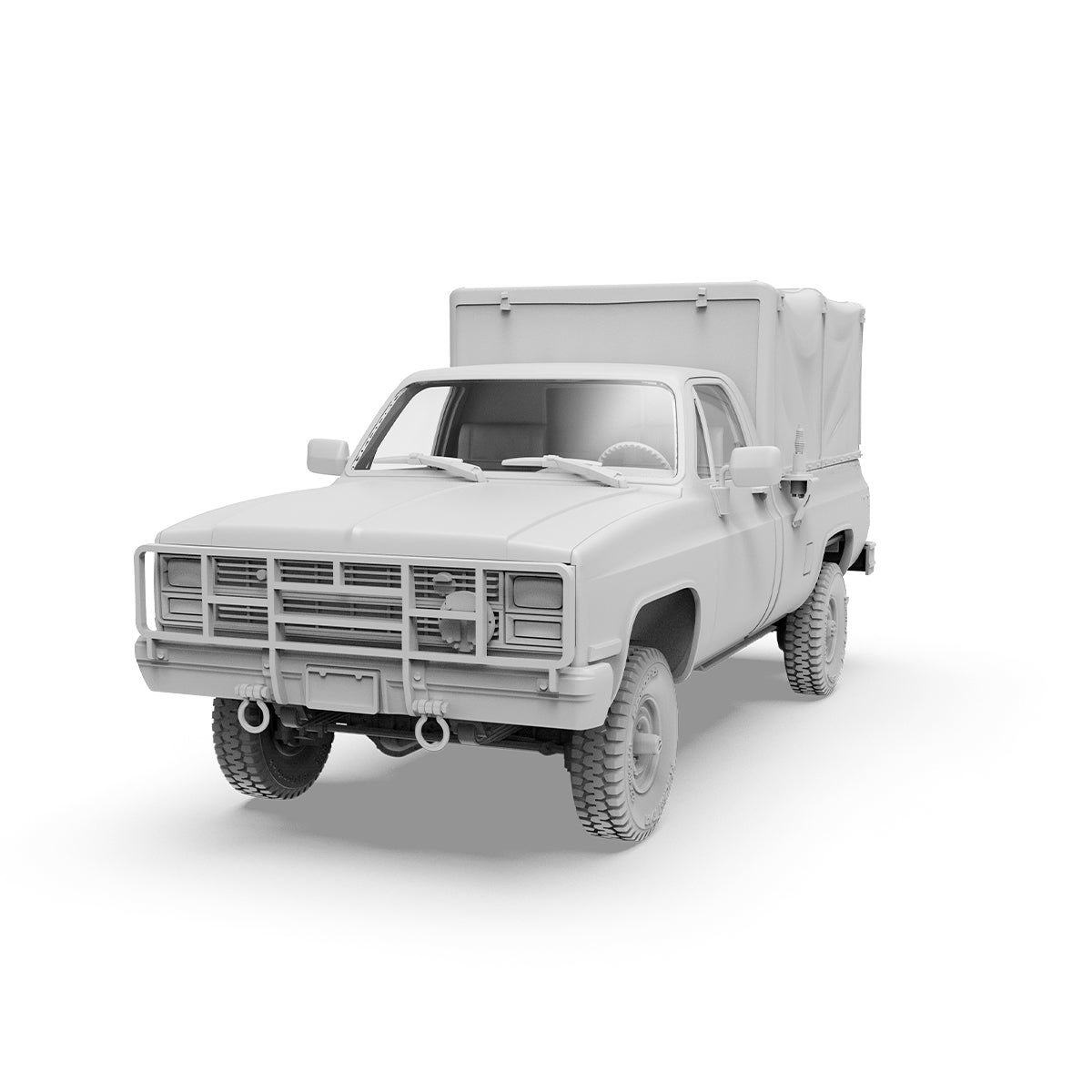 AK Interactive AK35031 1:35 M1008 Troop Carrier with Tarp Plastic Model Kit