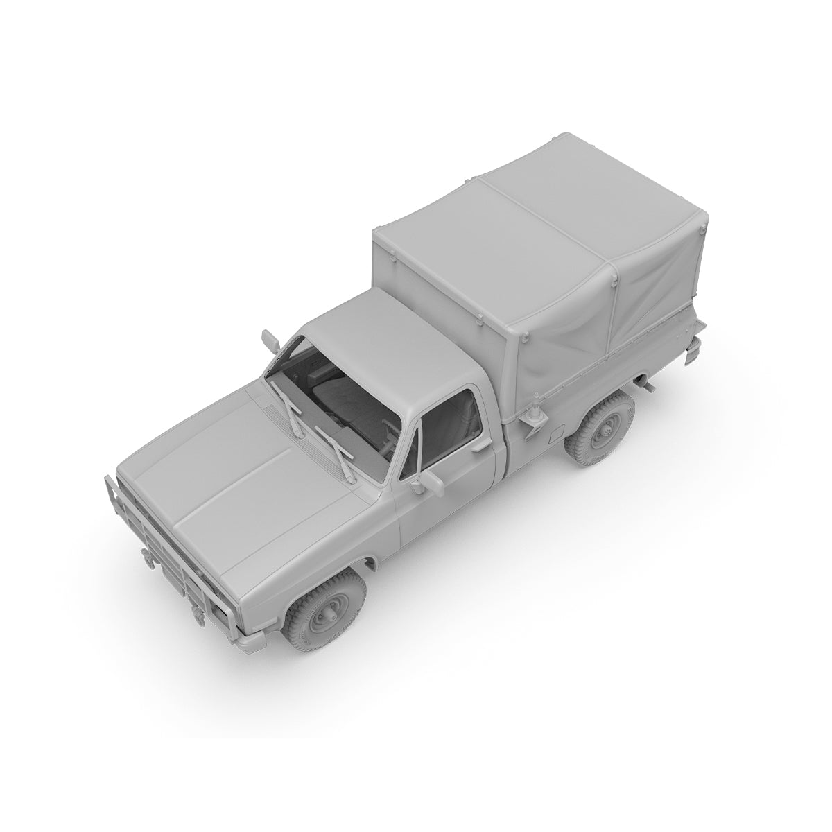 AK Interactive AK35031 1:35 M1008 Troop Carrier with Tarp Plastic Model Kit