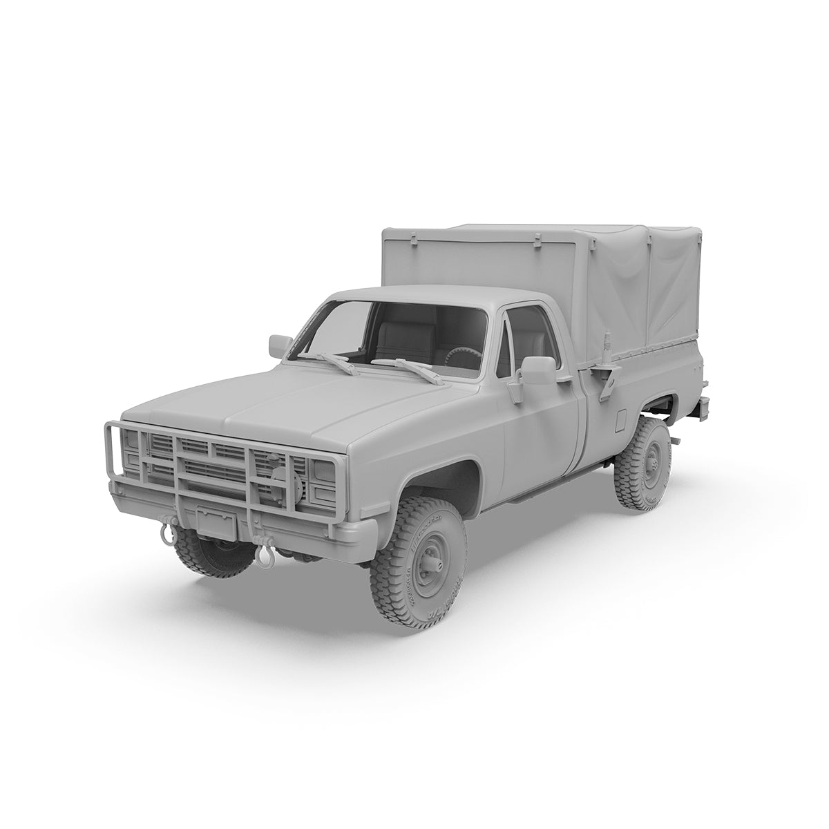 AK Interactive AK35031 1:35 M1008 Troop Carrier with Tarp Plastic Model Kit